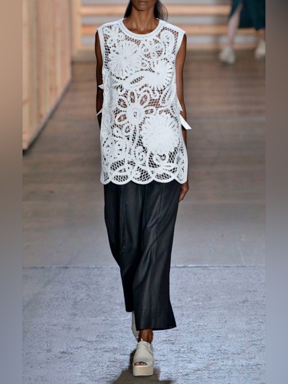 Tibi Mateo Crochet Apron Top - Picture 2 of 9
